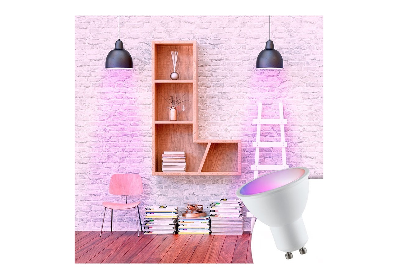 Ampoule LED GU10 RGBW 5W avec télécommande - BC1-GU10-RGBW - Barcelona LED