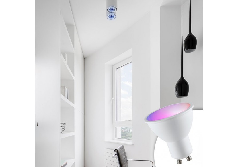 Ampoule LED GU10 RGBW 5W avec télécommande - BC1-GU10-RGBW - Barcelona LED Ampoule LED GU10 RGBW 5W avec télécommande - BC1-GU10-RGBW - Barcelona LED