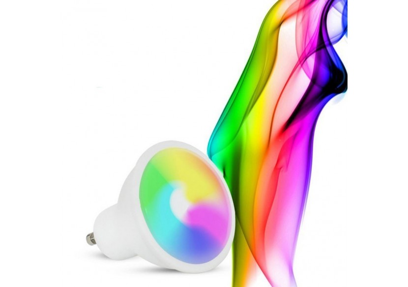 Ampoule LED GU10 RGBW 5W avec télécommande - BC1-GU10-RGBW - Barcelona LED Ampoule LED GU10 RGBW 5W avec télécommande - BC1-GU10-RGBW - Barcelona LED