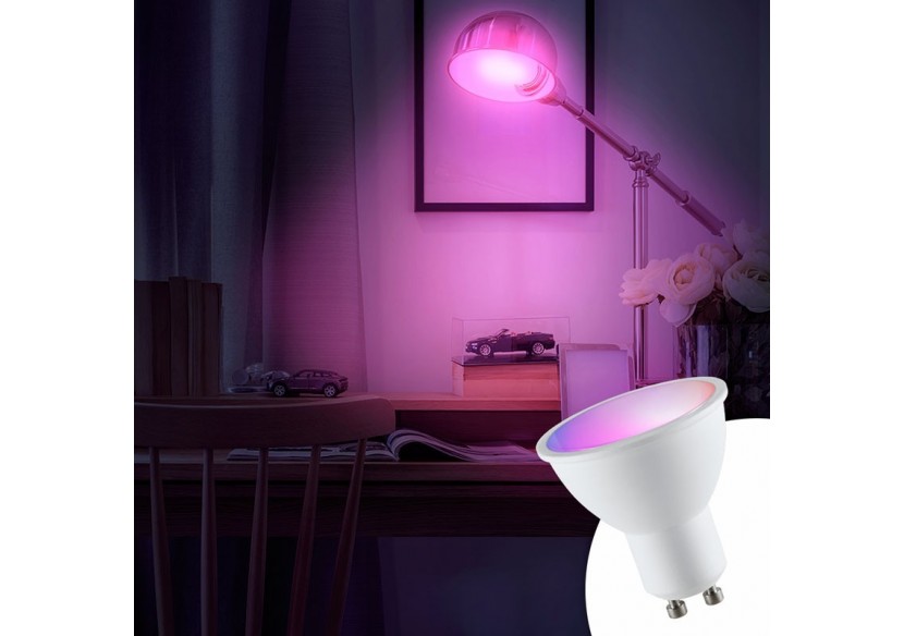 Ampoule LED GU10 RGBW 5W avec télécommande - BC1-GU10-RGBW - Barcelona LED Ampoule LED GU10 RGBW 5W avec télécommande - BC1-GU10-RGBW - Barcelona LED