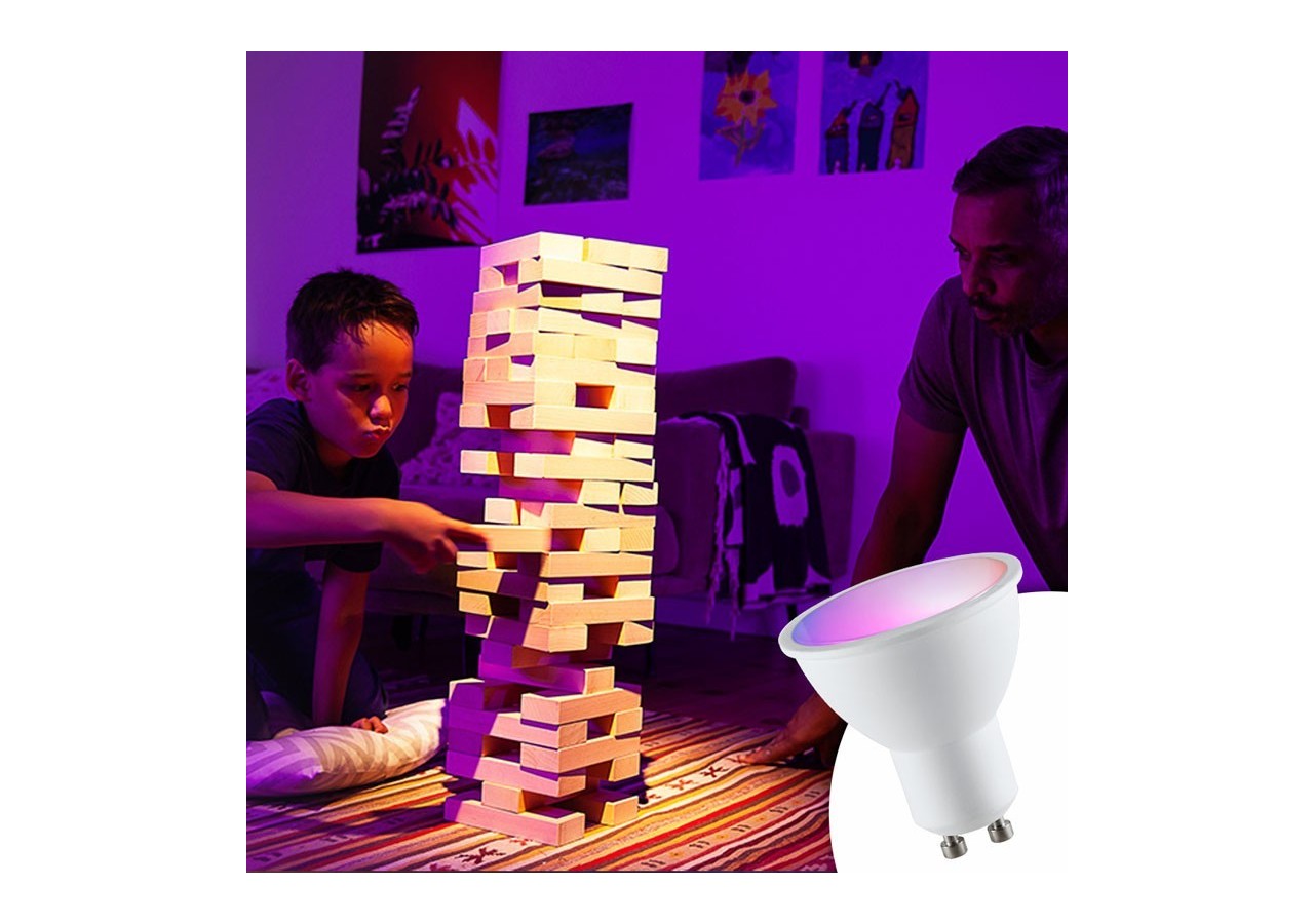 Ampoule LED GU10 RGBW 5W avec télécommande - BC1-GU10-RGBW - Barcelona LED