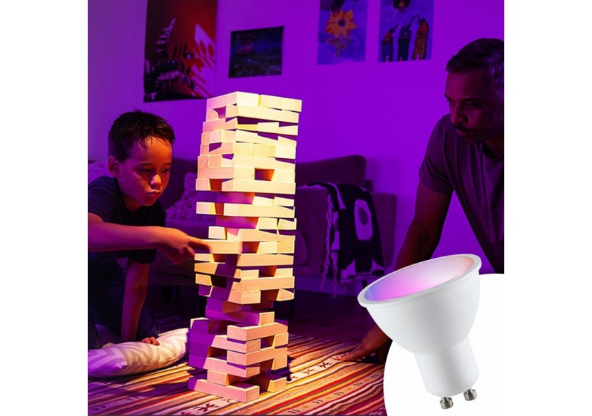 Ampoule LED GU10 RGBW 5W avec télécommande - BC1-GU10-RGBW - Barcelona LED Ampoule LED GU10 RGBW 5W avec télécommande - BC1-GU10-RGBW - Barcelona LED