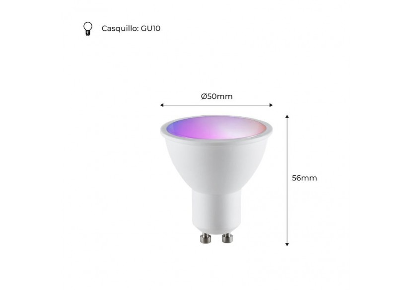 Ampoule LED GU10 RGBW 5W avec télécommande - BC1-GU10-RGBW - Barcelona LED Ampoule LED GU10 RGBW 5W avec télécommande - BC1-GU10-RGBW - Barcelona LED
