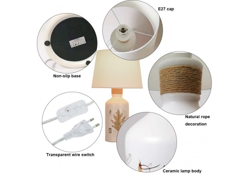 Lampe céramique "Atum" E27 - LC2002 - Barcelona LED