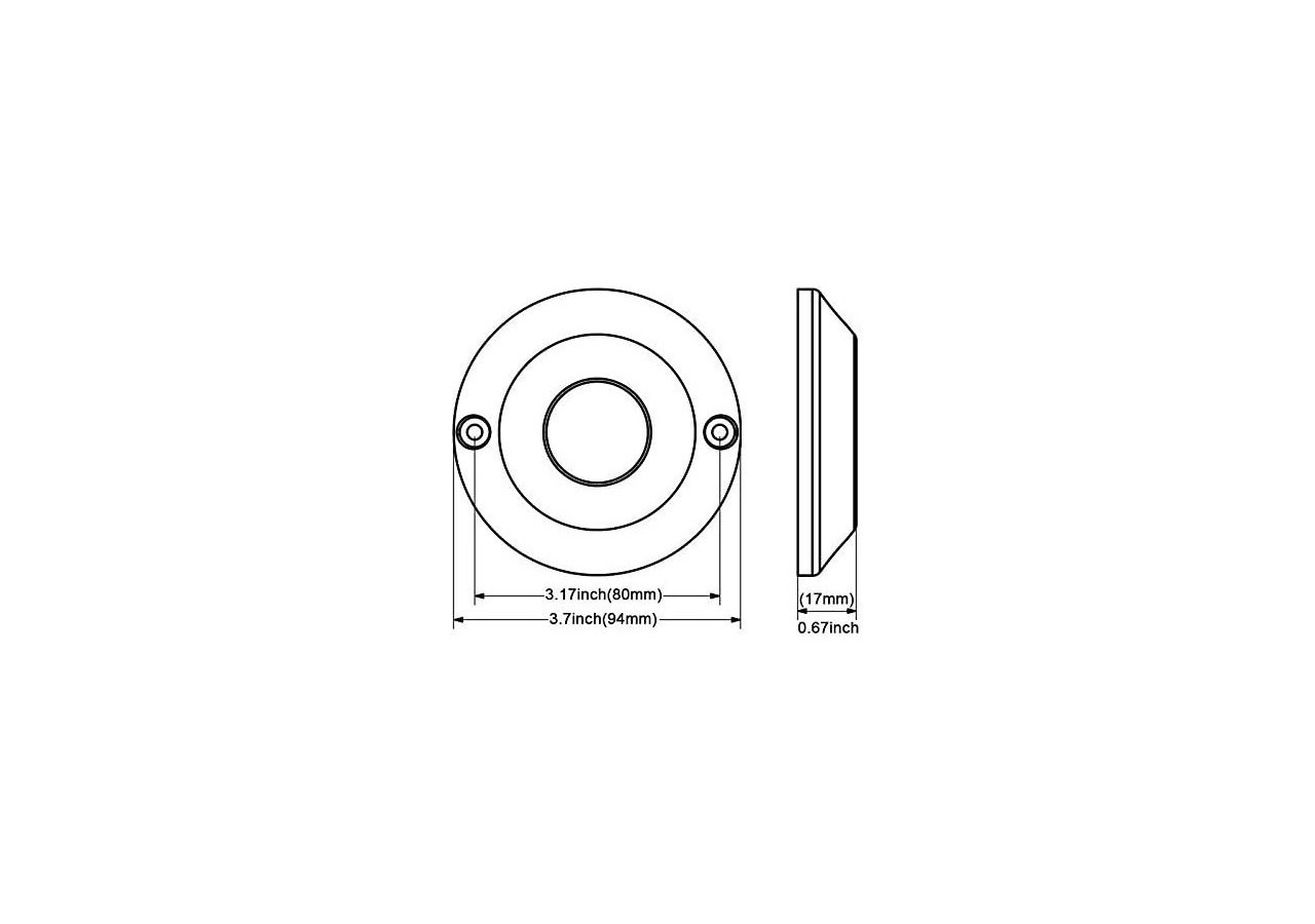 Spot LED RGB submersible de surface 60W 12V IP68 - B2192 - Barcelona LED