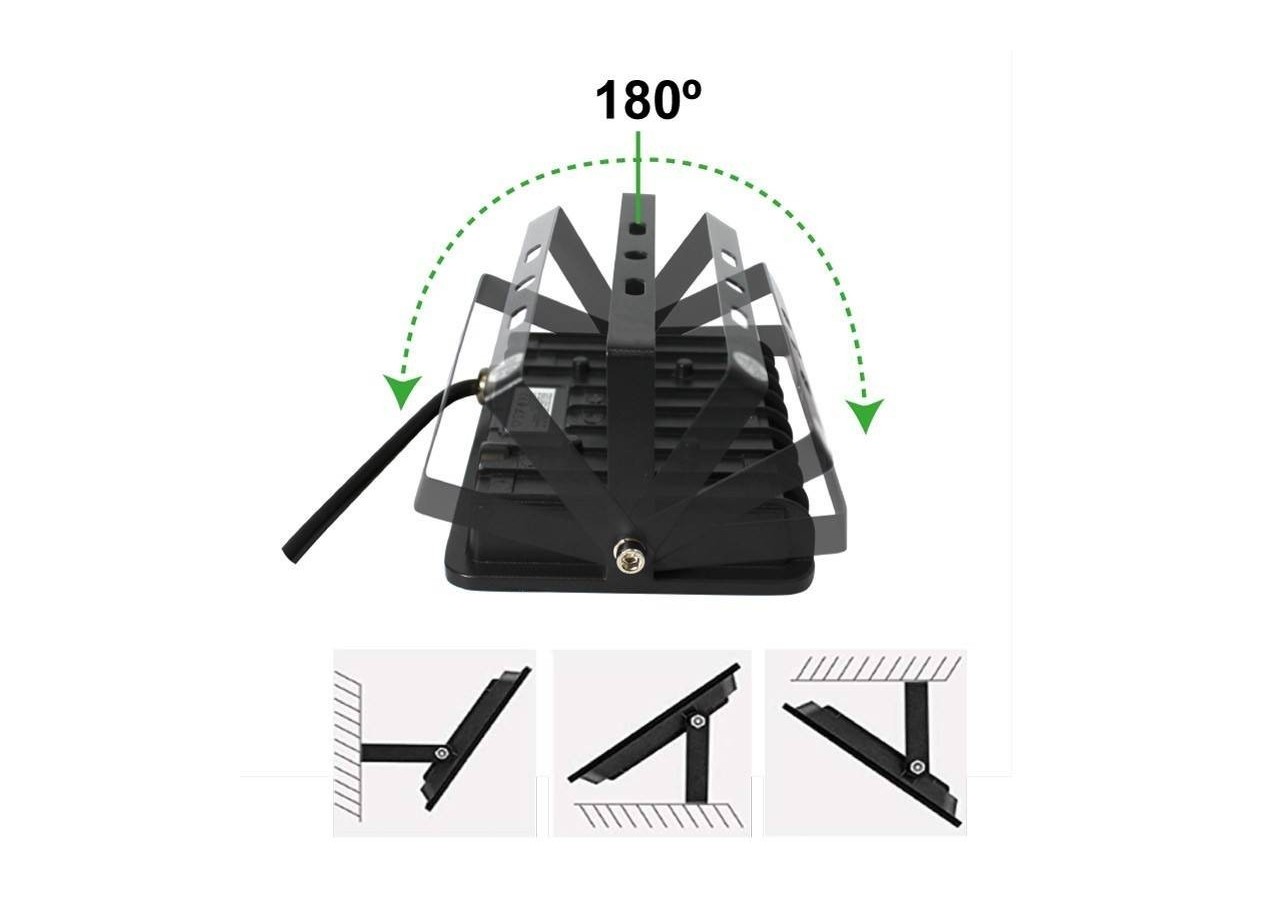 Pack de 5 projecteurs LED d'extérieur 50W 4584LM IP65 - K1883-5-BC - Barcelona LED