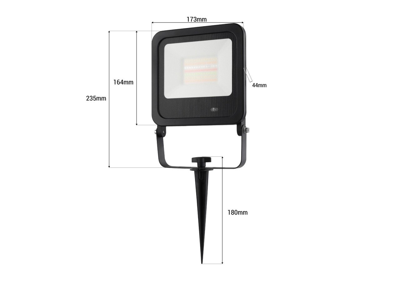 Projecteur LED extérieur RGBW avec télécommande - IP65 - 120 degrés - 50W - B1458-N - Barcelona LED