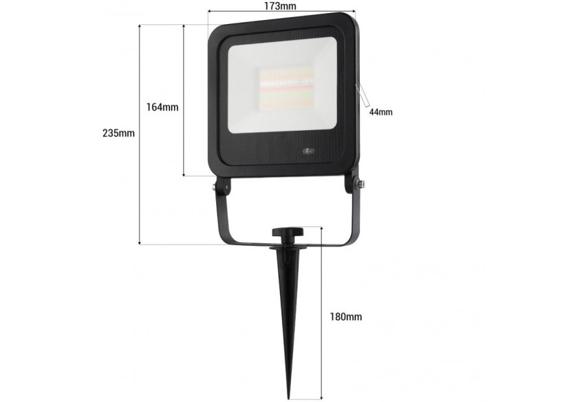 Projecteur LED extérieur RGBW avec télécommande - IP65 - 120 degrés - 50W - B1458-N - Barcelona LED