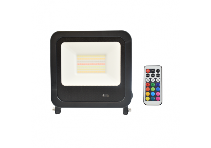 Projecteur LED extérieur RGBW avec télécommande - IP65 - 120 degrés - 50W - B1458-N - Barcelona LED