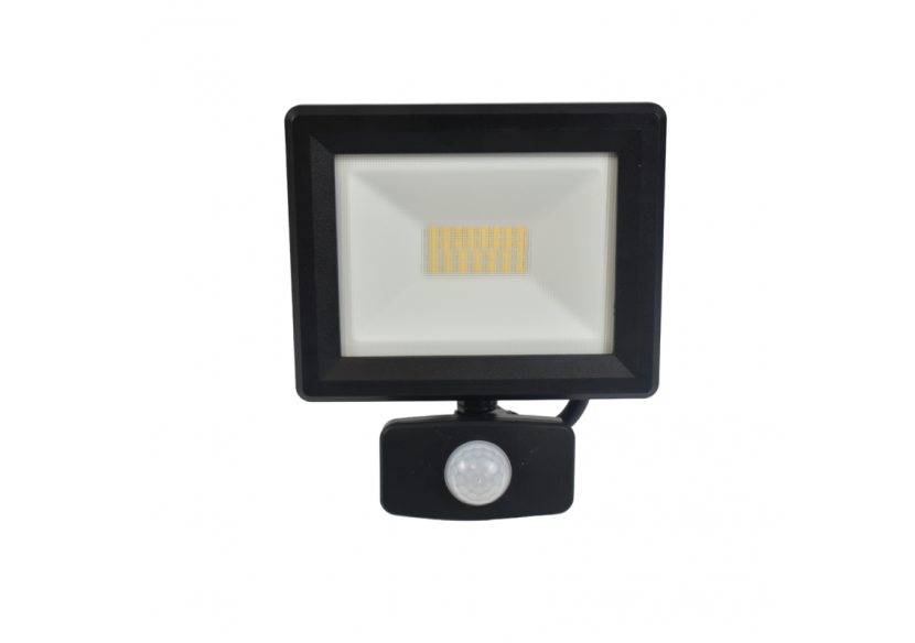 Projecteur LED extérieur avec capteur PIR - IP54 - 120 degrés - 4000K- 20W - B1461-S - Barcelona LED