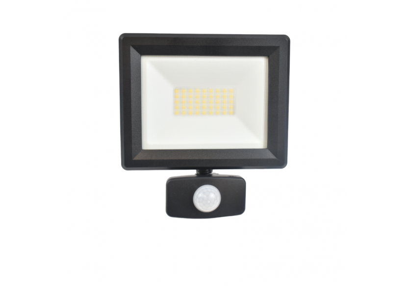 Projecteur LED extérieur avec capteur PIR - IP54 - 120 degrés - 4000K- 30W - B1462-S - Barcelona LED