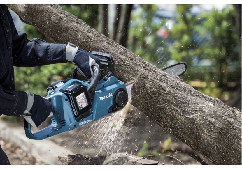 Tronçonneuse 2x18V Li-Ion 35 cm (Produit seul) - Makita : Confort'Mat