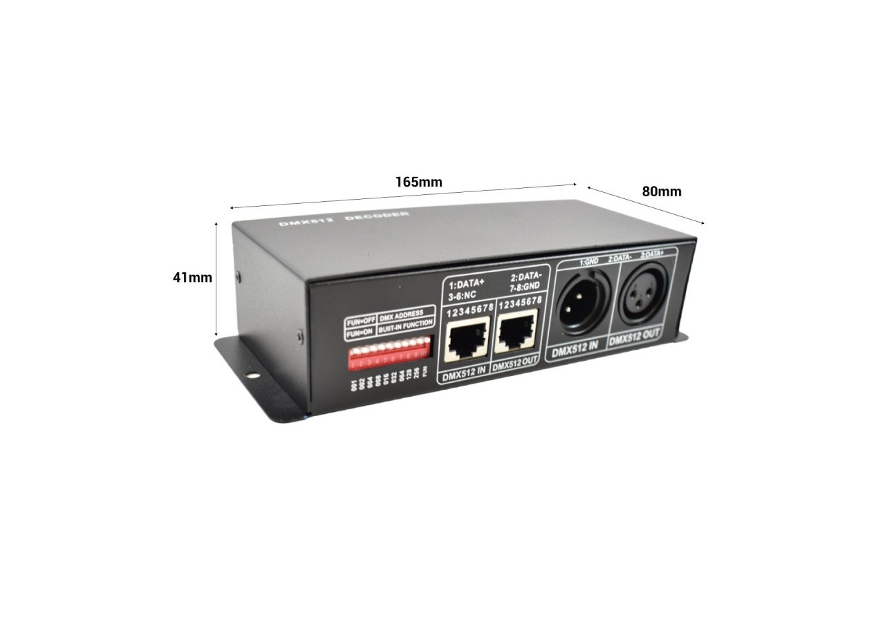 Décodeur DMX 4 canaux - DMX à RGBW - B1561-4 - Barcelona LED