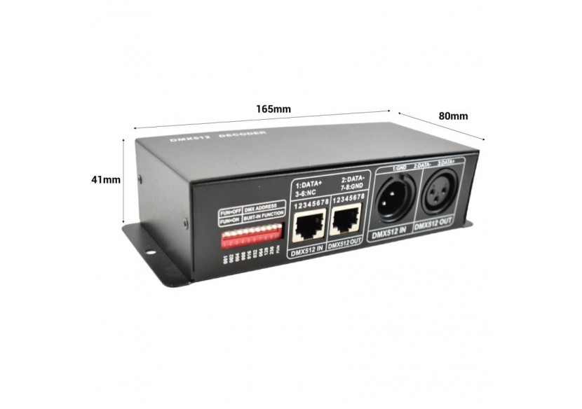 Décodeur DMX 4 canaux - DMX à RGBW - B1561-4 - Barcelona LED