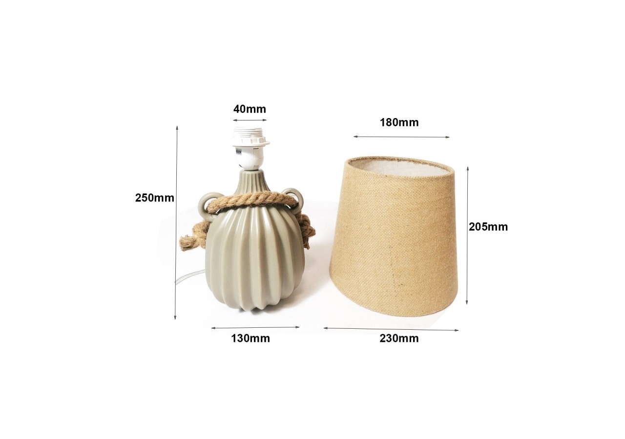 Lampe de table en céramique "Aya" E27 - LC2007 - Barcelona LED