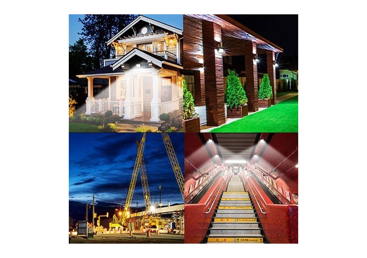 Lot de 2 spots d'extérieur LED 100W 7847LM IP65 - K1884-2-BC - Barcelona LED