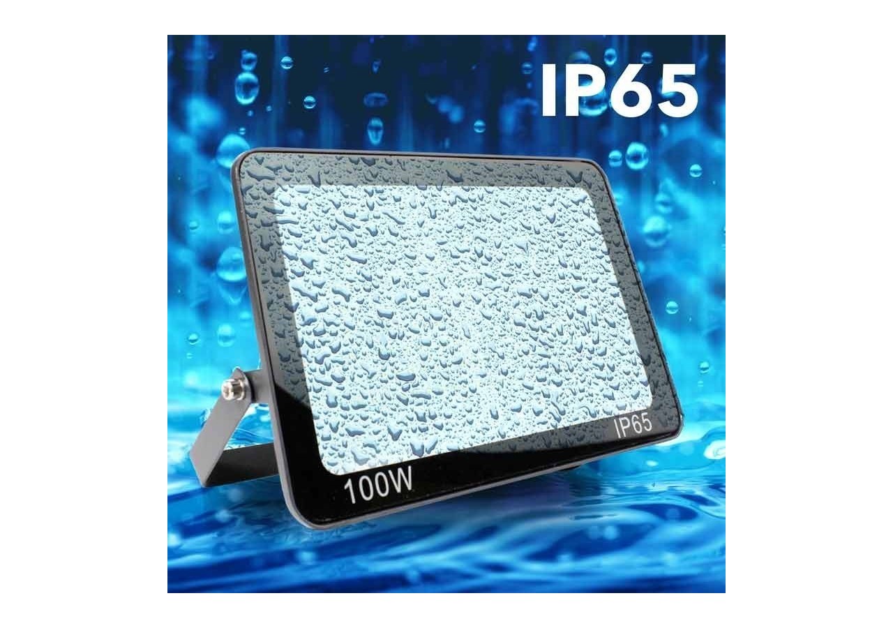 Lot de 2 spots d'extérieur LED 100W 7847LM IP65 - K1884-2-BC - Barcelona LED