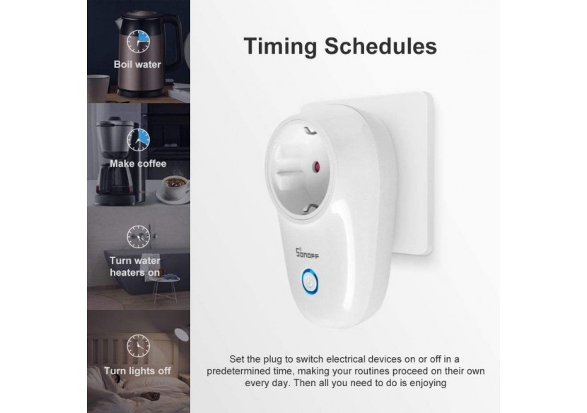 Prise intelligente WiFi | SONOFF S26 - SONOFFS26-DE - Barcelona LED