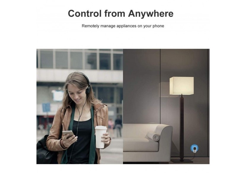 Prise intelligente WiFi | SONOFF S26 - SONOFFS26-DE - Barcelona LED