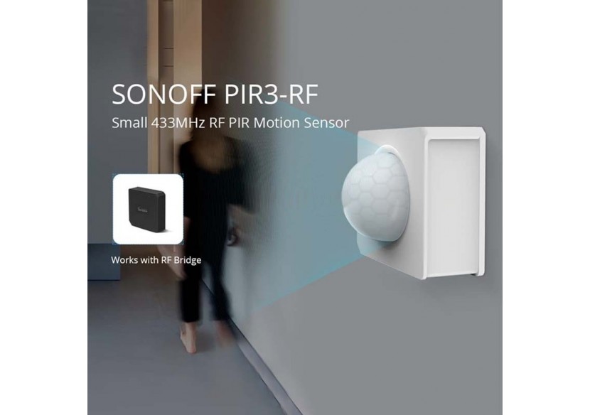 Capteur de présence 433Mhz RF PIR | SONOFF PIR3 - SONOFFPIR3 - Barcelona LED