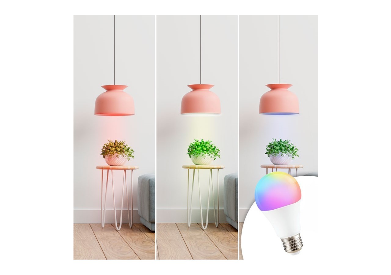 Ampoule LED RGBW A60 E27 9W avec télécommande - BC1-E27A60-RGBW - Barcelona LED