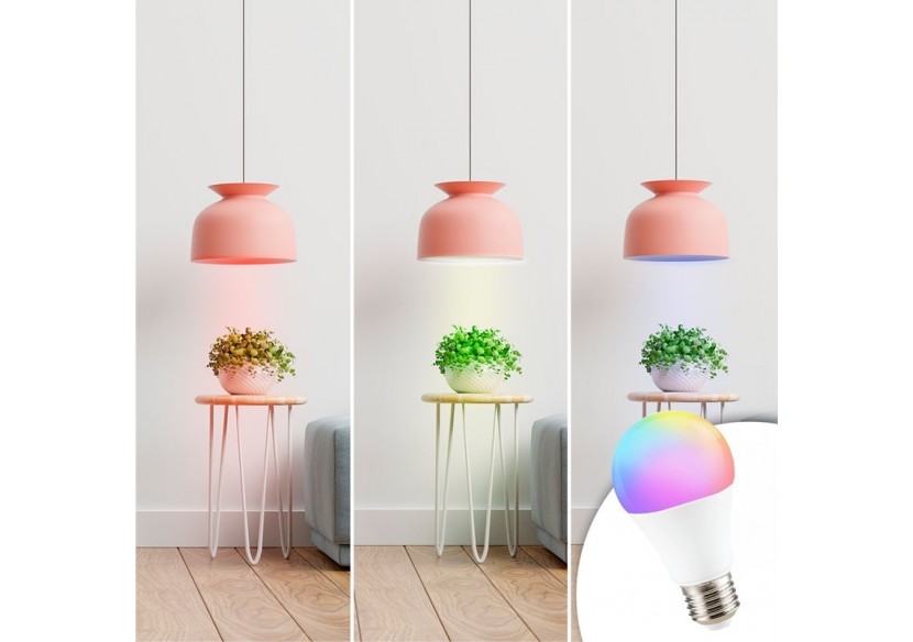 Ampoule LED RGBW A60 E27 9W avec télécommande - BC1-E27A60-RGBW - Barcelona LED