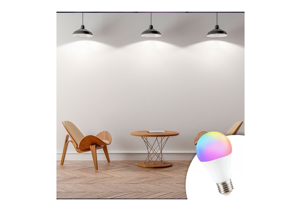 Ampoule LED RGBW A60 E27 9W avec télécommande - BC1-E27A60-RGBW - Barcelona LED