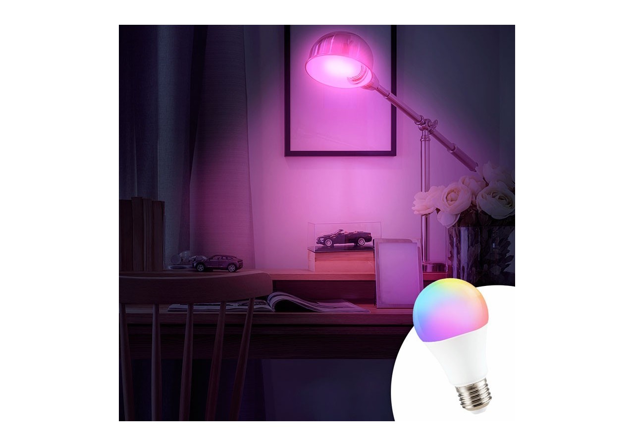 Ampoule LED RGBW A60 E27 9W avec télécommande - BC1-E27A60-RGBW - Barcelona LED