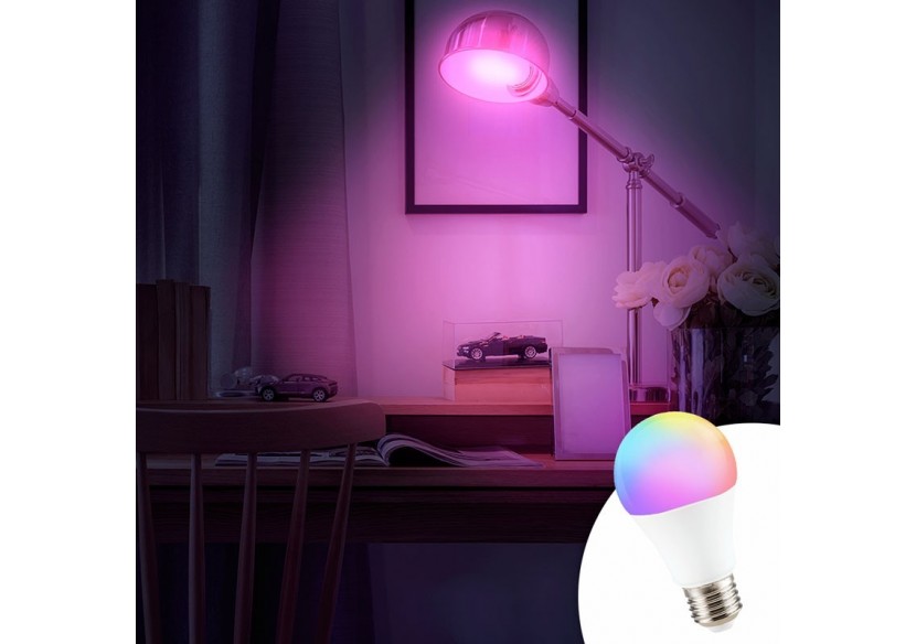 Ampoule LED RGBW A60 E27 9W avec télécommande - BC1-E27A60-RGBW - Barcelona LED