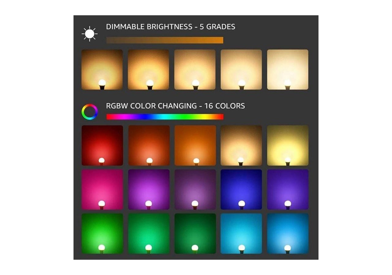 Ampoule LED RGBW A60 E27 9W avec télécommande - BC1-E27A60-RGBW - Barcelona LED