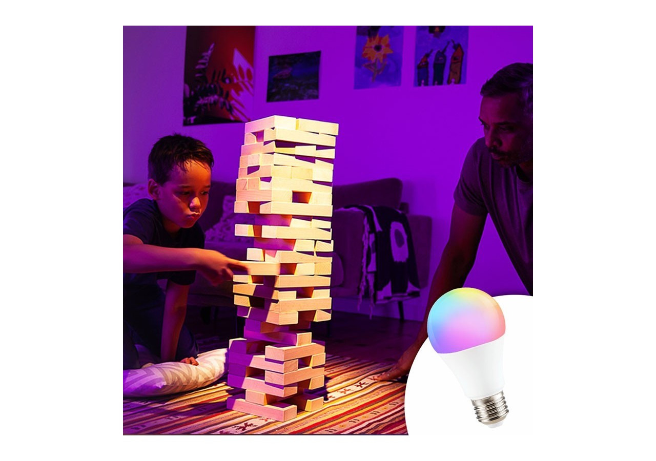 Ampoule LED RGBW A60 E27 9W avec télécommande - BC1-E27A60-RGBW - Barcelona LED