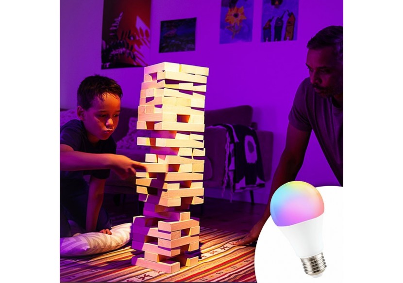 Ampoule LED RGBW A60 E27 9W avec télécommande - BC1-E27A60-RGBW - Barcelona LED