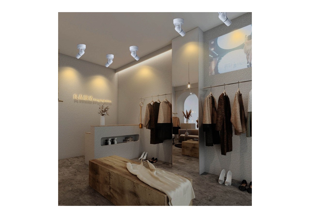 Applique LED 12W orientable avec angle d'éclairage réglable"Escop" - L210-W - Barcelona LED