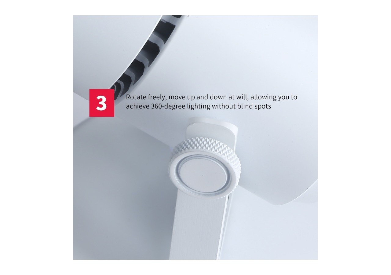 Applique LED 12W orientable avec angle d'éclairage réglable"Escop" - L210-W - Barcelona LED