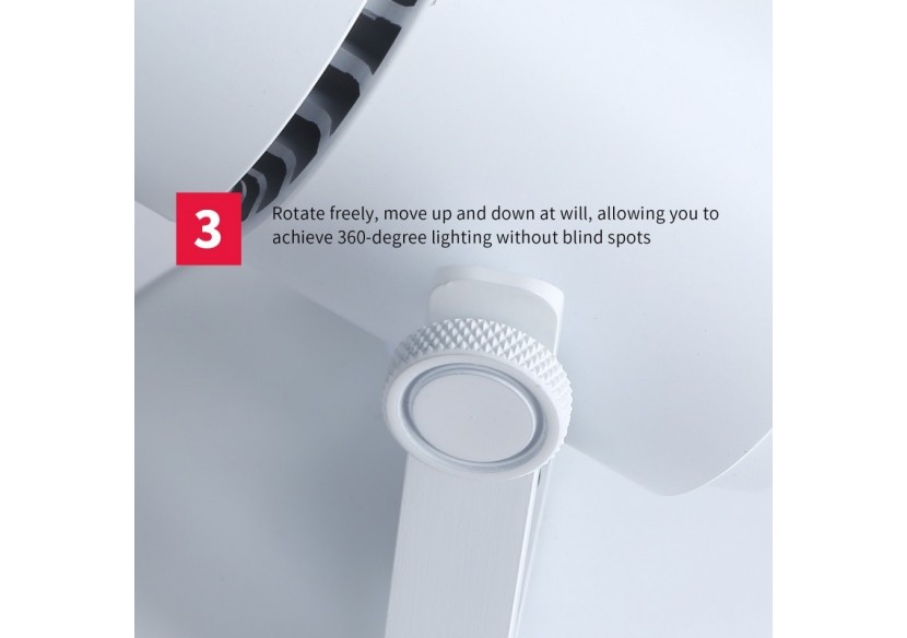 Applique LED 12W orientable avec angle d'éclairage réglable"Escop" - L210-W - Barcelona LED