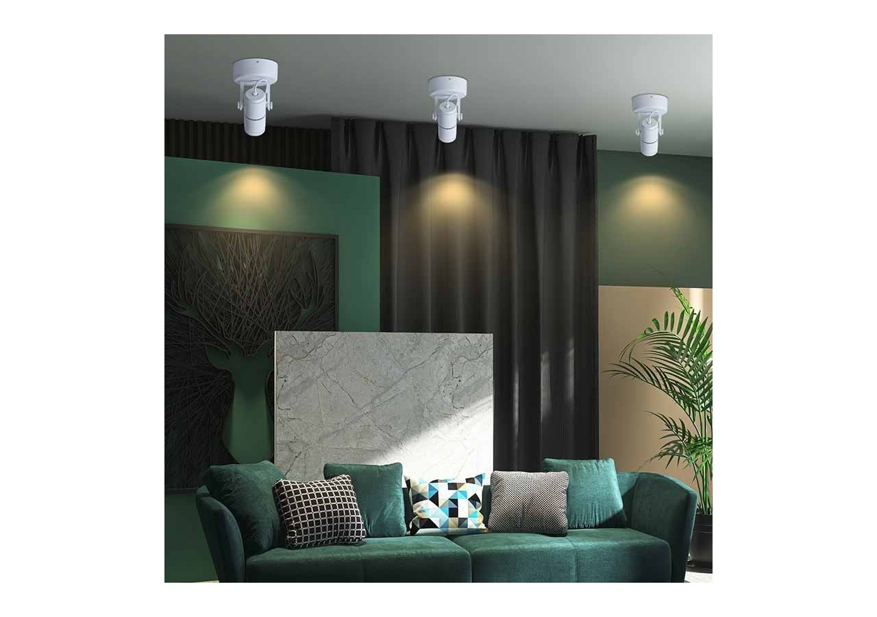 Applique LED 12W orientable avec angle d'éclairage réglable"Escop" - L210-W - Barcelona LED