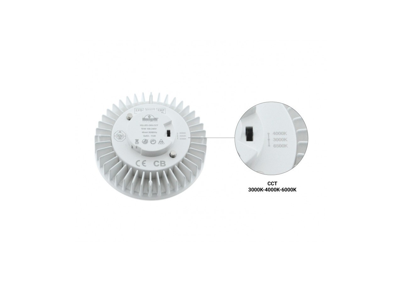 Ampoule LED GX53 CCT 3W 350lm - H.LED.G53.CCT - Barcelona LED