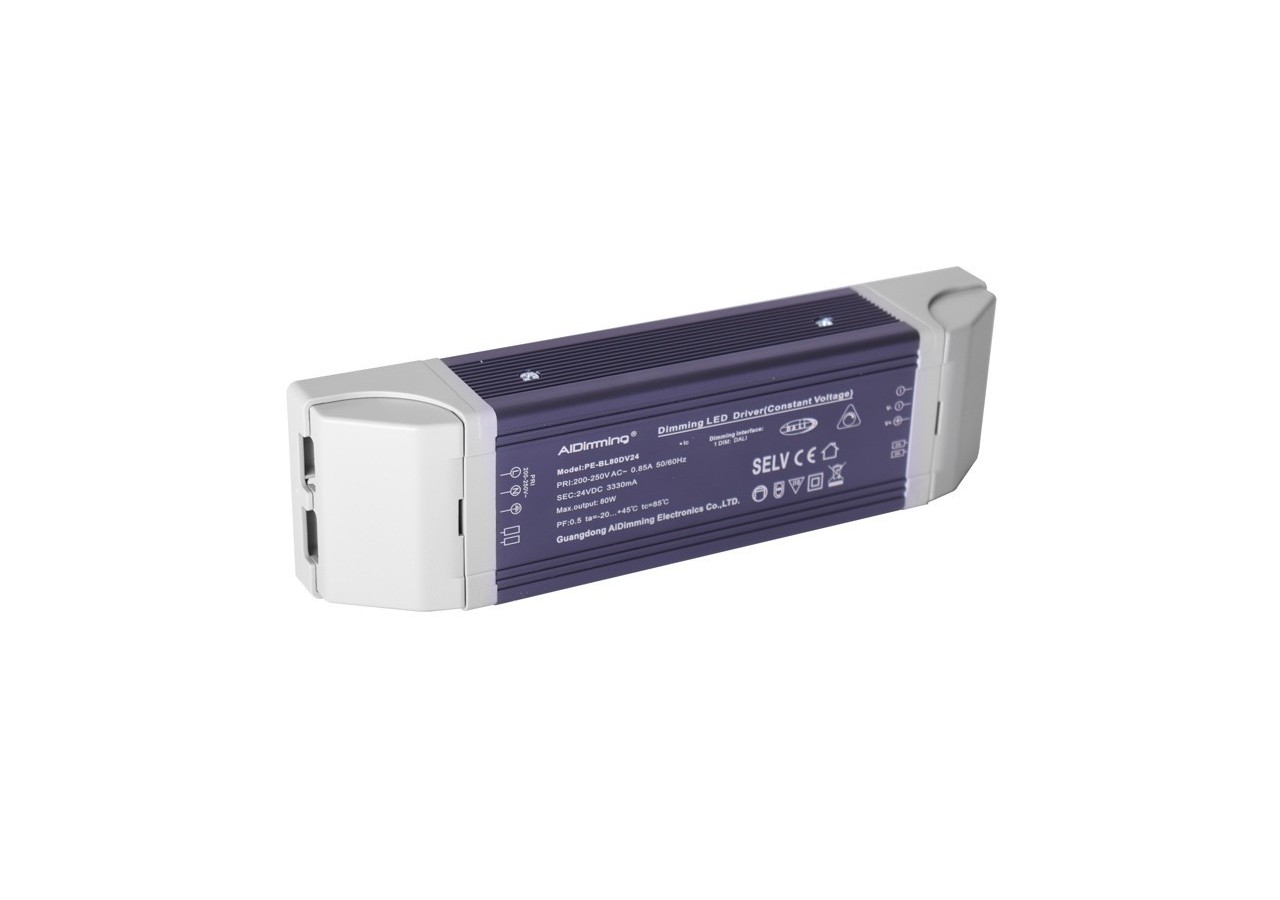 Alimentation dimmable DALI 24V - 3330mA - 80W - PE-BL80DV24 - Barcelona LED