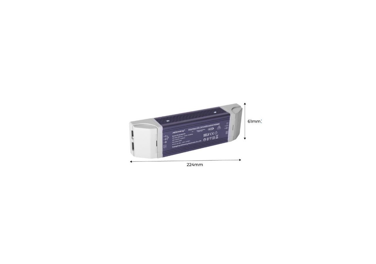 Alimentation dimmable DALI 24V - 3330mA - 80W - PE-BL80DV24 - Barcelona LED