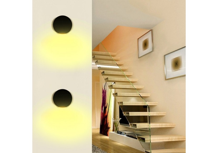 Applique murale LED COB "Rooner" 6W IP44 - LN1571-N - Barcelona LED Applique murale LED COB "Rooner" 6W IP44 - LN1571-N - Barcelona LED