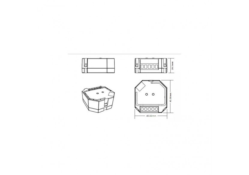 Variateur monochrome DALI et PUSH - 400W - 1 canal - 100-240V AC - Sunricher - SR-2303SAC-HP - Barcelona LED Variateur monochrome DALI et PUSH - 400W - 1 canal - 100-240V AC - Sunricher - SR-2303SAC-HP - Barcelona LED