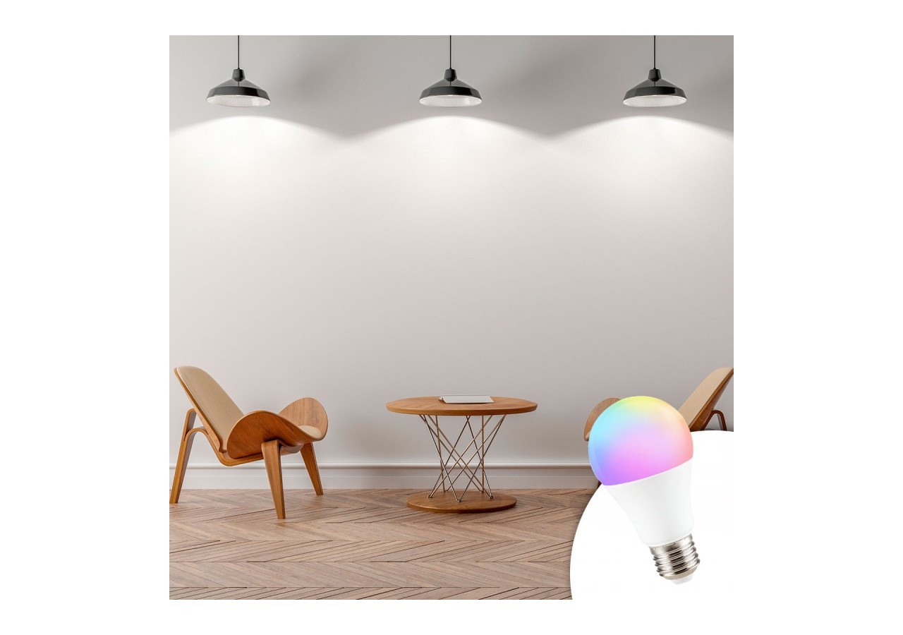 Ampoule LED Smart WIFI E27 - RGB + CCT - 9W - BW1-E27A60-RGBCCT - Barcelona LED