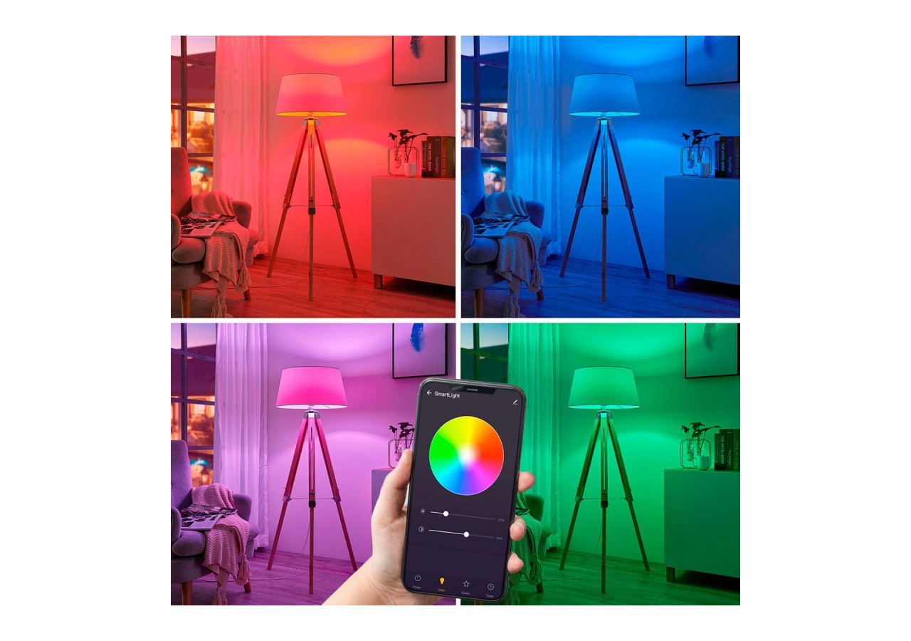 Ampoule LED Smart WIFI E27 - RGB + CCT - 9W - BW1-E27A60-RGBCCT - Barcelona LED