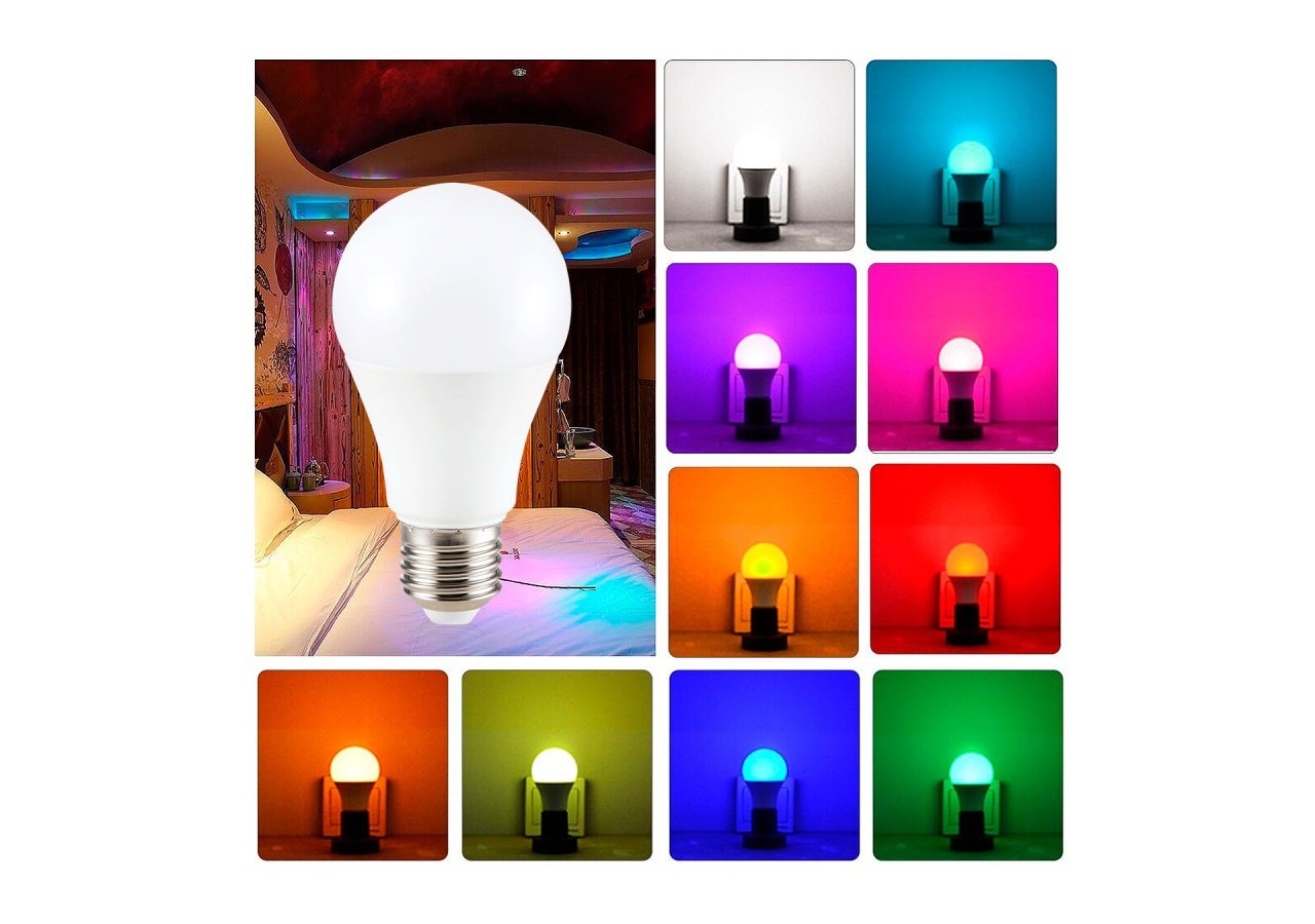 Ampoule LED Smart WIFI E27 - RGB + CCT - 9W - BW1-E27A60-RGBCCT - Barcelona LED