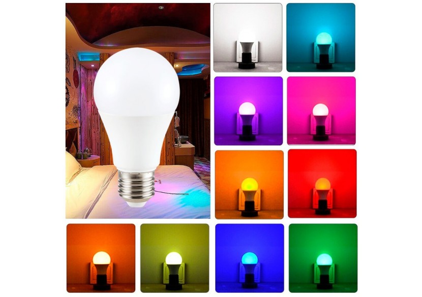 Ampoule LED Smart WIFI E27 - RGB + CCT - 9W - BW1-E27A60-RGBCCT - Barcelona LED Ampoule LED Smart WIFI E27 - RGB + CCT - 9W - BW1-E27A60-RGBCCT - Barcelona LED