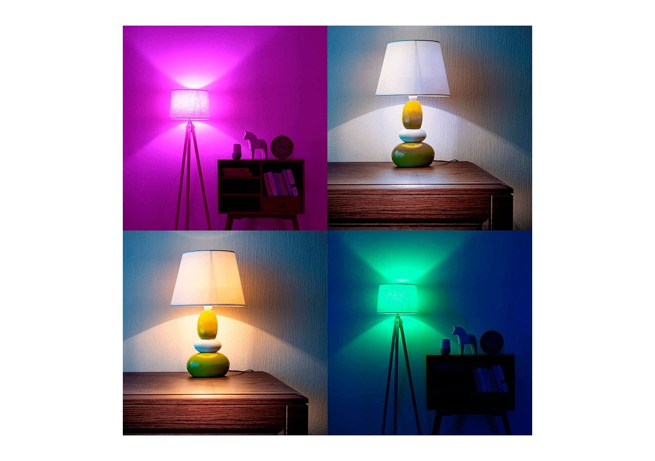 Ampoule LED Smart WIFI E27 - RGB + CCT - 9W - BW1-E27A60-RGBCCT - Barcelona LED
