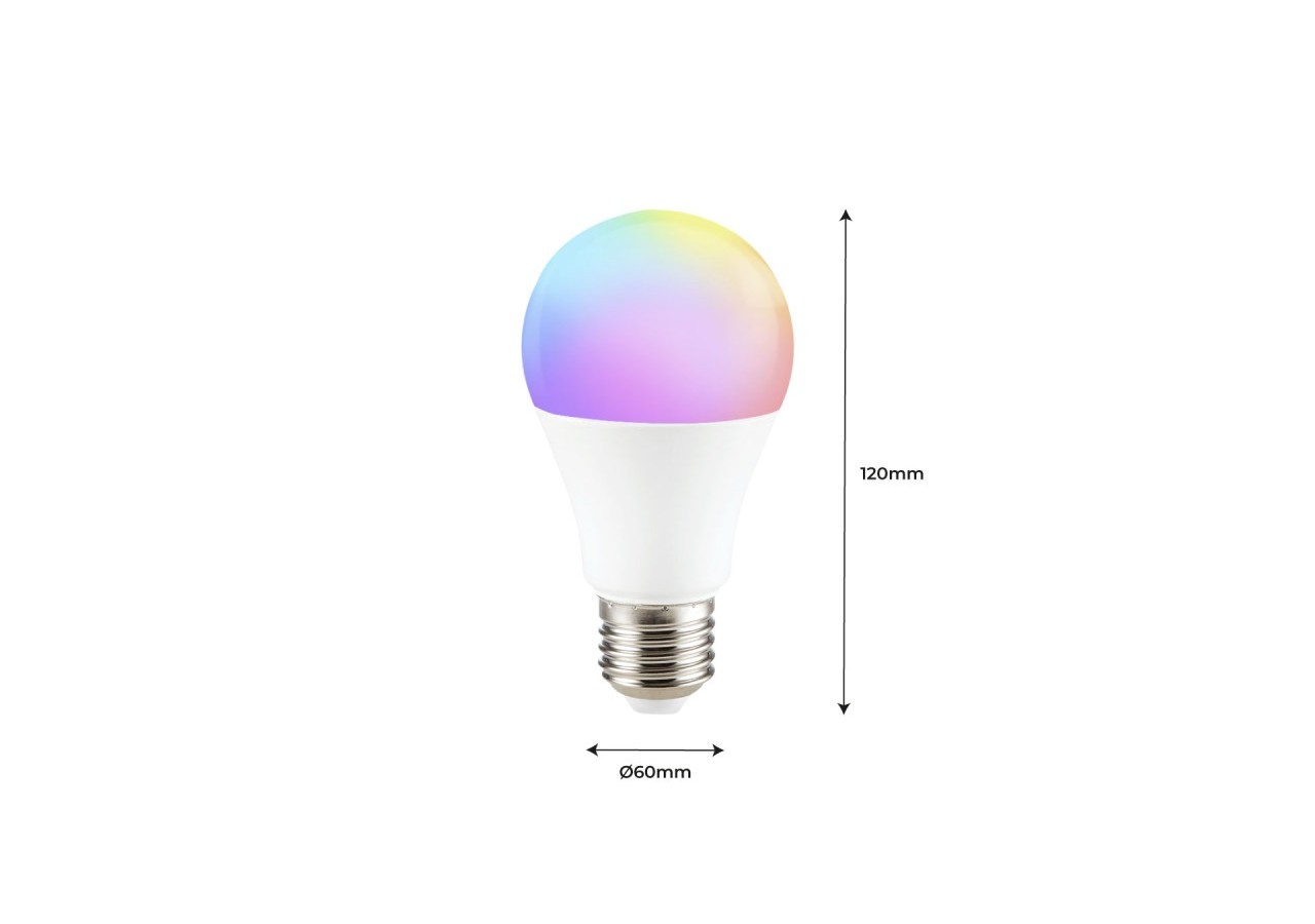 Ampoule LED Smart WIFI E27 - RGB + CCT - 9W - BW1-E27A60-RGBCCT - Barcelona LED
