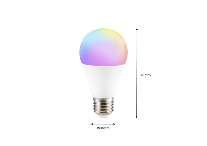 Ampoule LED Smart WIFI E27 - RGB + CCT - 9W - BW1-E27A60-RGBCCT - Barcelona LED Ampoule LED Smart WIFI E27 - RGB + CCT - 9W - BW1-E27A60-RGBCCT - Barcelona LED