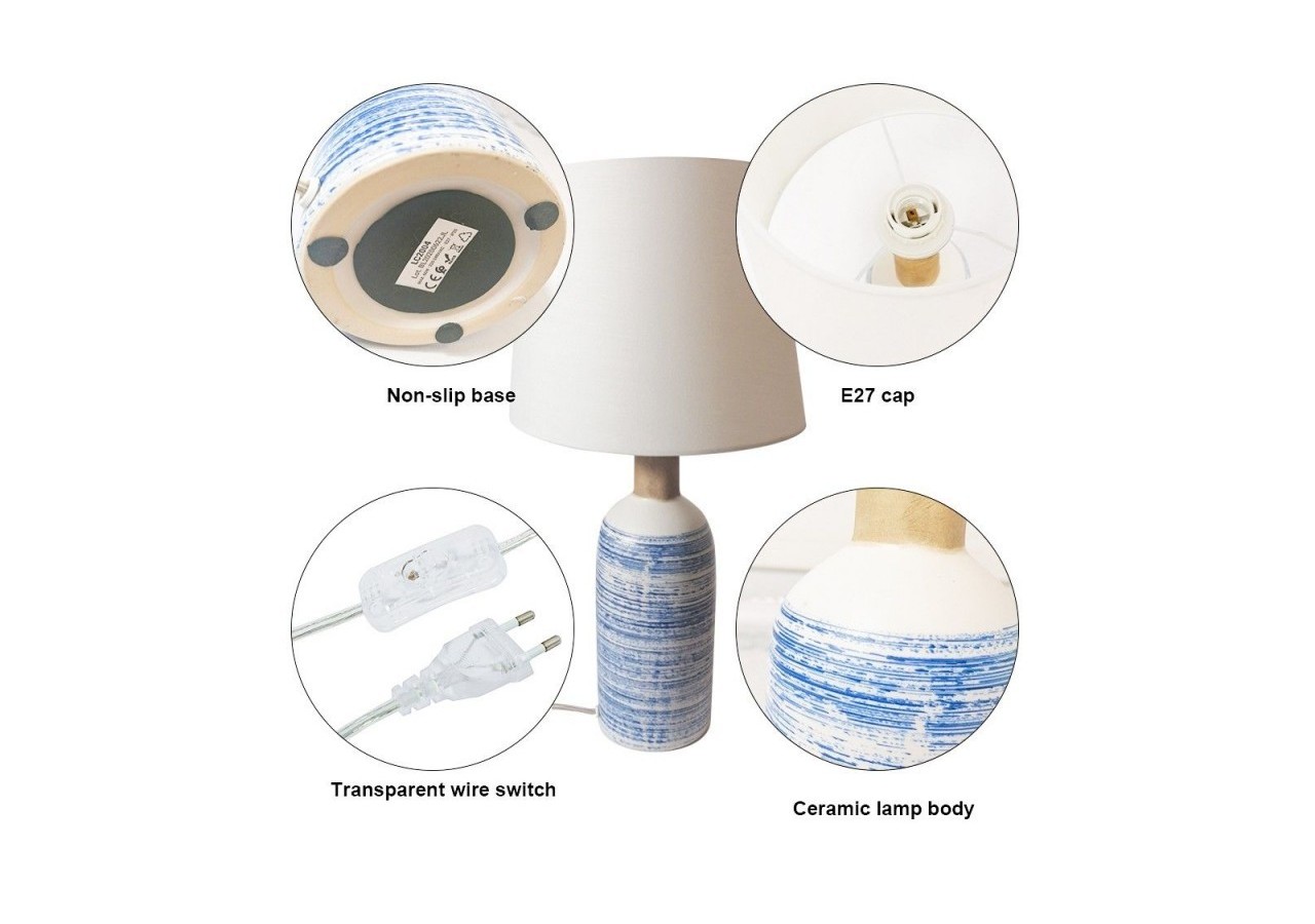 Lampe de table en céramique "Sea" - LC2004 - Barcelona LED
