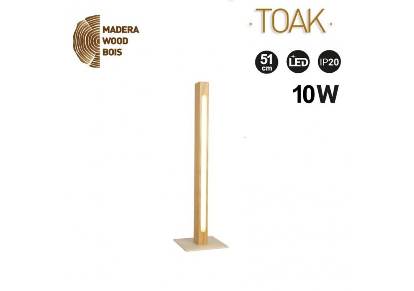 Lampe de table en bois "Toak" 10W dimmable - LM112-D - Barcelona LED Lampe de table en bois "Toak" 10W dimmable - LM112-D - Barcelona LED